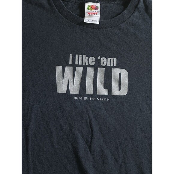 Vintage Y2K ‘I like ‘em Wild’ Doritos Promo Graphic T-Shirt Size Large Black - Picture 2 of 5